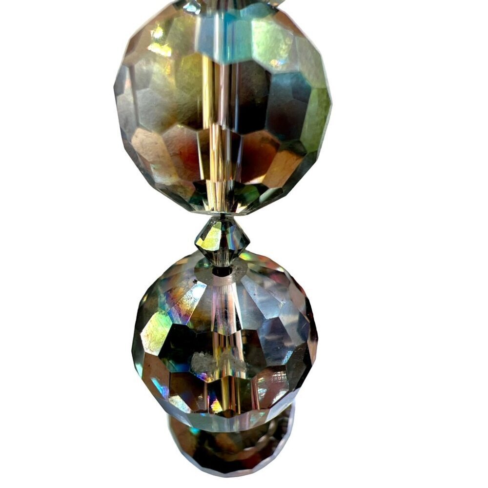 Vintage Aurora Borealis Crystal Beaded Bracelet.   B51 - Picture 8 of 10